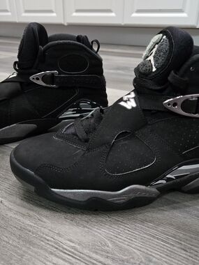 Jordan Black & Silver Retro Sneakers